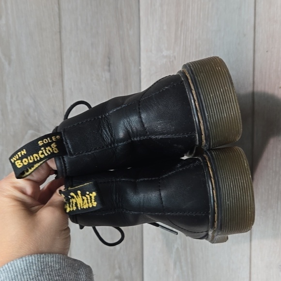 Doc Dr.Martens Kids  Ankle Tractor Platform Chunky Leather Boots shoes 2 - Picture 8 of 12